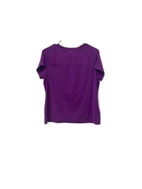 Lauren Ralph Lauren Women’s Active Purple Mesh Panel Short Sleeve T-Shirt Size L